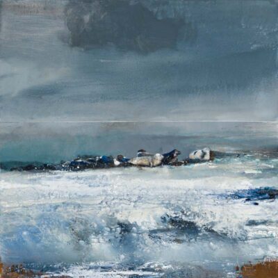 Parallel world. 2023.   mixed media on canvas.    91.5 x 91.5cm.